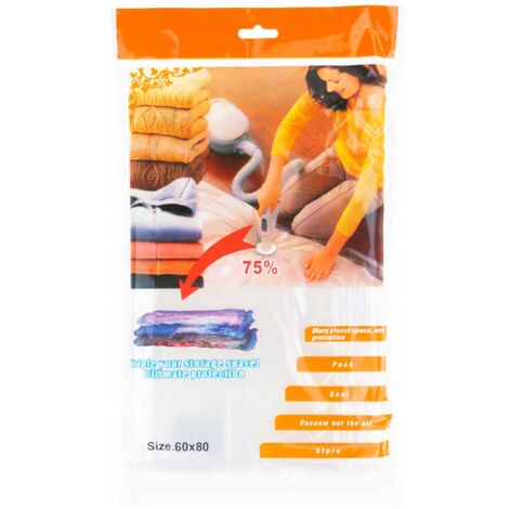 Bolsas de vacío bolsas de vacío bolsas 60 x 80 cm PARA ROPA (1/5)