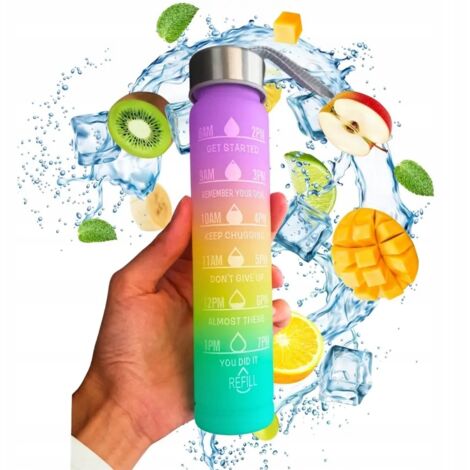 Botella de agua PEQUEÑA Botella de AGUA 280ml 300ml, para la ESCUELA en un bolso HANDY (1/5)