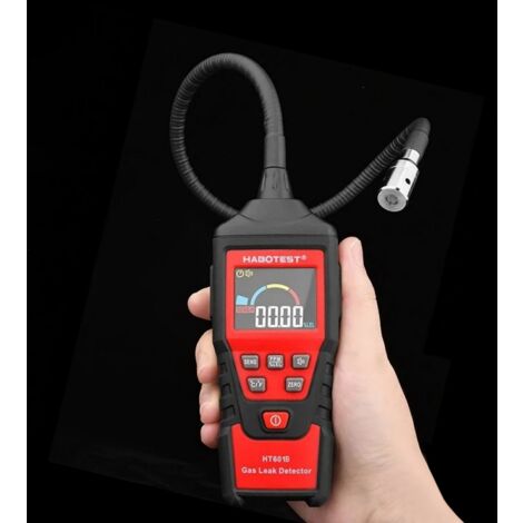 MEDIDOR DE CONCENTRACIÓN DEL DETECTOR DE FUGAS DE GAS 9999 PPM 20,00% MEDICIÓN DE TEMPERATURA LEL.