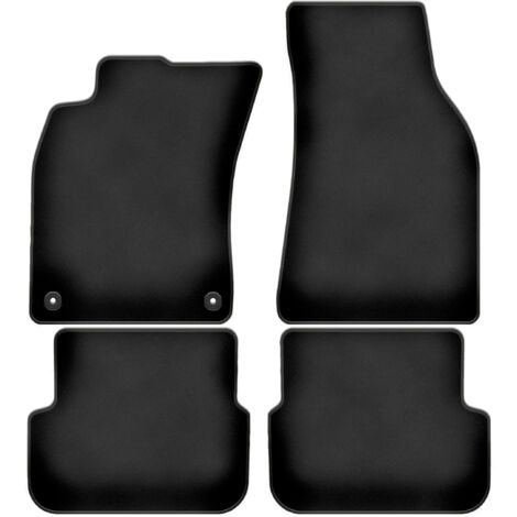 Coche Alfombrillas De Goma Negro Conjunto Premium Para Audi A4 B8 Sedán