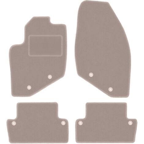 Alfombrillas de terciopelo para coche: Volvo S60 I liftback (2000-2009) beige (1/5)