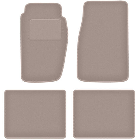 Alfombrillas de terciopelo para coche: Jeep Grand Cherokee XJ todoterreno (1992-1998) beige