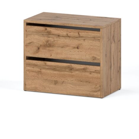 ZAPATERO DE 60 CM, ROBLE WOTAN, PUERTA ABATIBLE