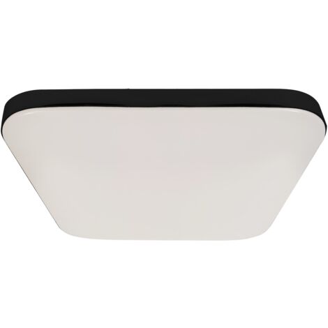 Lámpara de techo cuadrada de 33 cm, LED, 16 W, negra/blanca, Nemo Milagro (1/5)