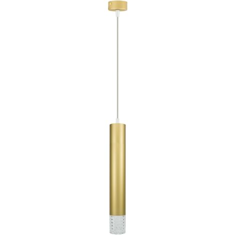 Lámpara colgante de tubo dorado Tubi 1xGU10 8W Milagro (1/5)