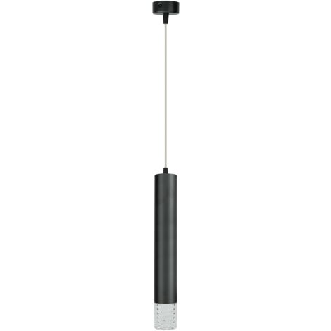 Lámpara colgante de tubo negro Tubi 1xGU10 8W Milagro (1/5)