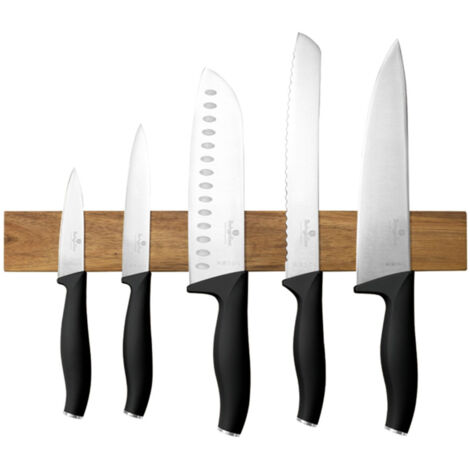 JUEGO DE 5 CUCHILLOS DE COCINA CON HOJA BERLINGER HAUS BH-2943 NEGRO MATE (1/5)