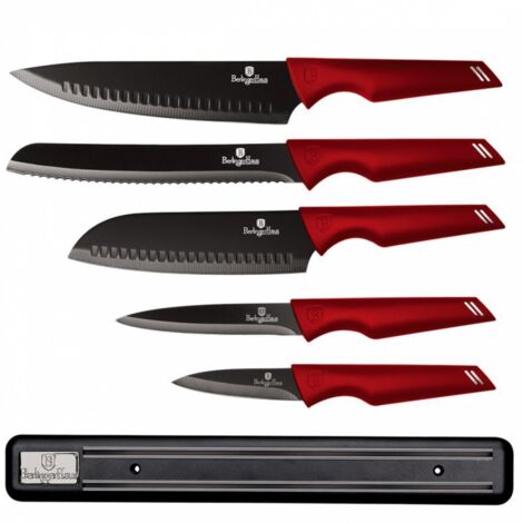 JUEGO DE 5 CUCHILLOS DE COCINA CON HOJA BERLINGER HAUS BH-2694 (1/2)