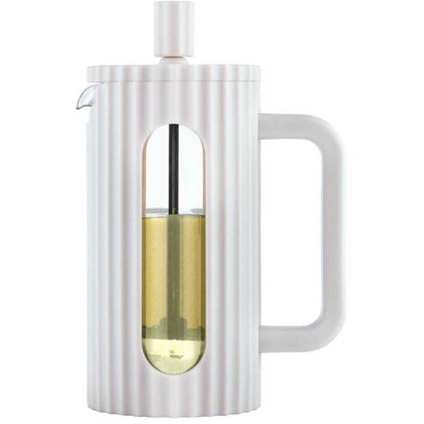 Cafetera/tetera de pistón Klausberg KB-7743 de 350 ml, color blanco. (1/5)