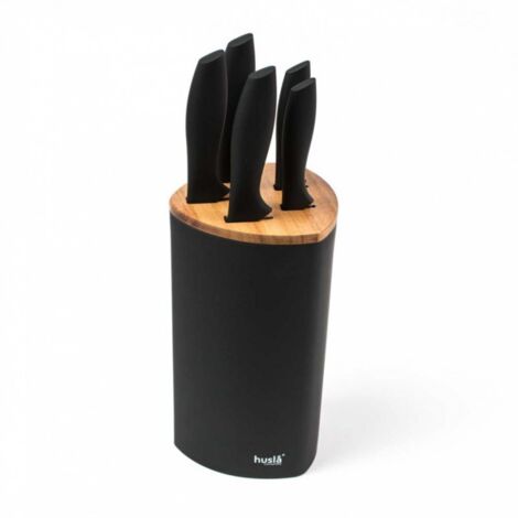 JUEGO DE 5 CUCHILLOS DE COCINA EN BLOQUE HUSLA 73963 (1/4)