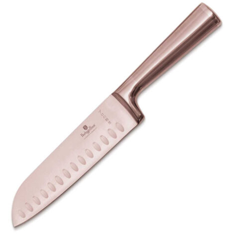 CUCHILLO SANTOKU ACERO BERLINGER HAUS 17.5cm BH-2935 ORO ROSA (1/5)