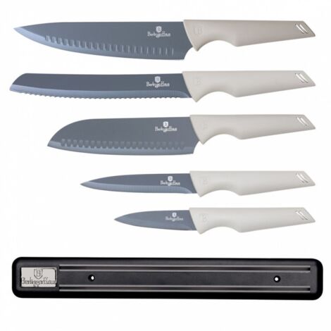 JUEGO DE 5 CUCHILLOS DE COCINA CON HOJA BERLINGER HAUS BH-2839 (1/3)