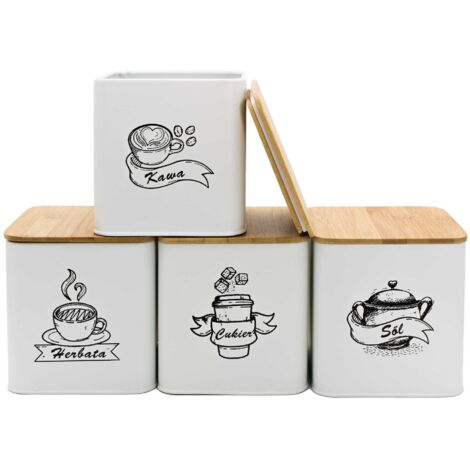 Juego de 4 recipientes de cocina para productos a granel 4264 (1/5)