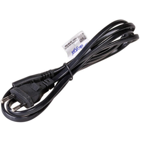 Cable de alimentación para portátil Akyga AK-RD-04A, 2 pines, ocho conectores IEC C7, 0,5 m, enchufe europeo. (1/3)