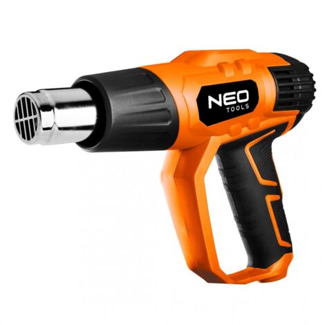 Pistola de calor de 2000 W, I: 50 °C, II: 70-600 °C, con carcasa y pantalla. (1/5)