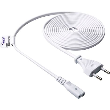 Cable de alimentación AKYGA figura ocho AK-RD-07A C7 cable para TV radio 3m (1/3)