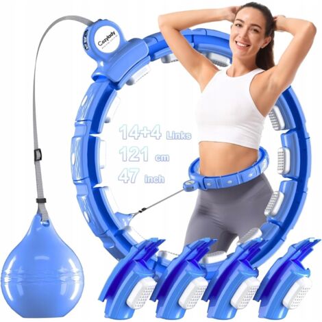 Hula Hoop con peso Cozylady: perfecto para hacer ejercicio y perder peso (126 cm) (1/5)