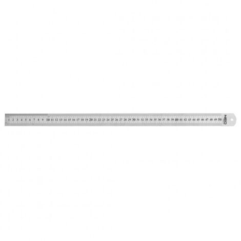 Regla de 50 cm, acero inoxidable (1/4)