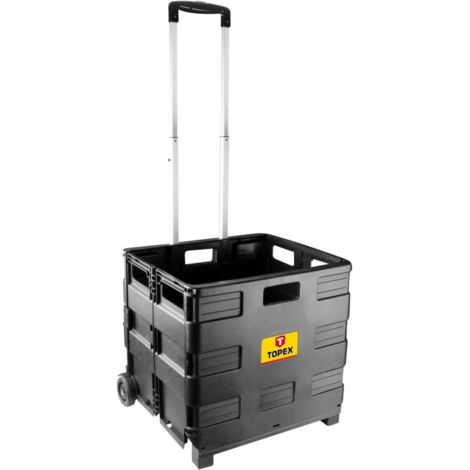 Carro de transporte, caja plegable, capacidad de carga 35 kg (1/2)