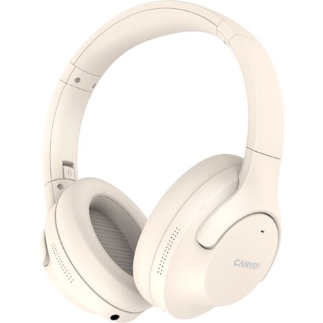 Auriculares inalámbricos supraaurales CANYON OnRiff 10 ANC en color beige (1/2)
