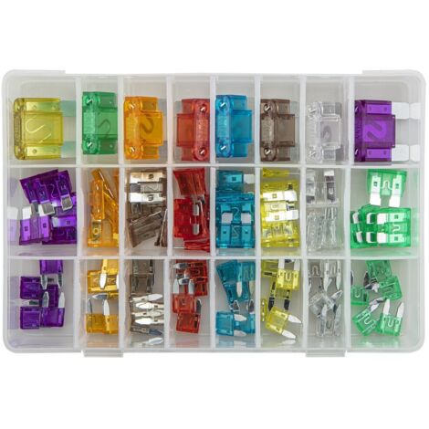 Juego de fusibles para coche, caja, 88 piezas, 3 tipos (1/5)