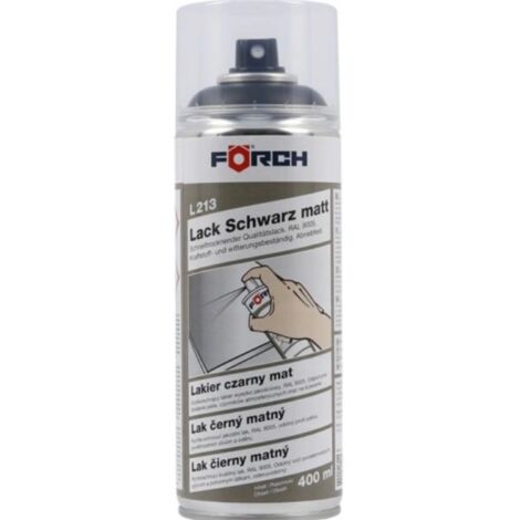 Forch L213 Barniz negro mate de secado rápido 400 ml