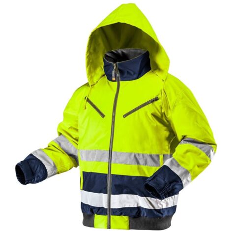 Chaqueta de trabajo aislante de alta visibilidad, amarilla, talla L (1/5)