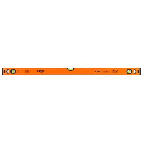 Nivel de burbuja neo-tools s 300 100 cm aluminio preciso (1/5)