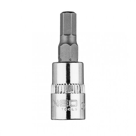 Punta hexagonal H5 con casquillo de 1/4", corta, 37 mm (1/5)