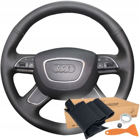 Patrón de moldura de la cubierta del volante para Audi A3, A4, A6, A8, S8, Q3, Q5 y Q7