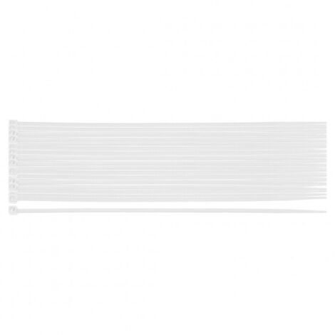 Bridas para cables Extreme de 2,5 × 200 mm, blancas, 100 unidades. (1/5)