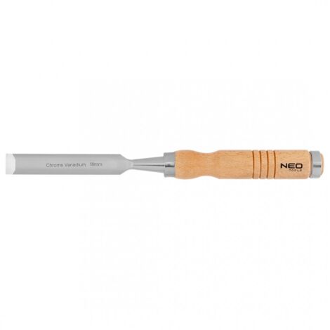 Cincel de 18 mm, acero al cromo-molibdeno, mango de madera. (1/5)
