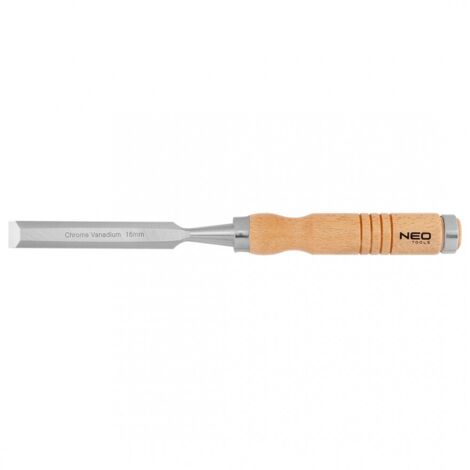 Cincel de 16 mm, acero al cromo-molibdeno, mango de madera. (1/5)