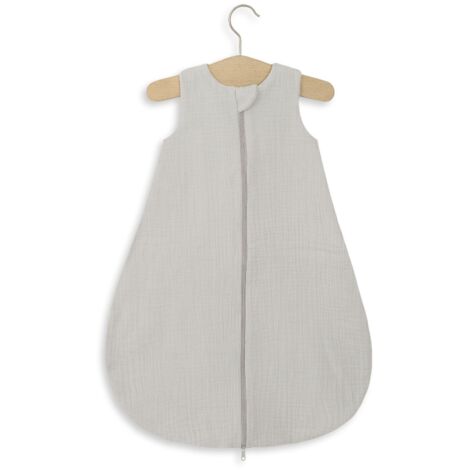 Saco de dormir de muselina redondeado para niños talla S 0-6 meses verano TOG 1.0 - gris (1/5)