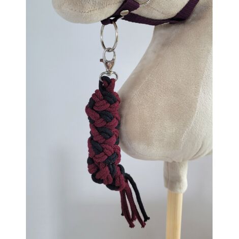 Cuerda de plomo para caballito de juguete - Negro y ciruela (1/2)