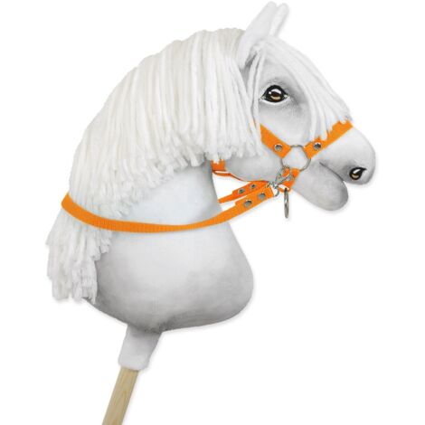 Riendas para caballito de juguete - Naranja neón (1/4)