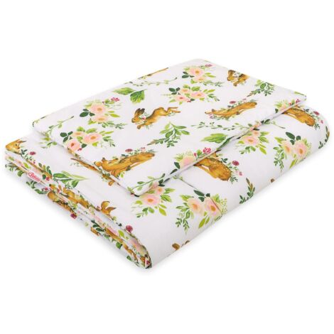 Juego de cama infantil con relleno 135x100 cm - en el bosque (1/3)