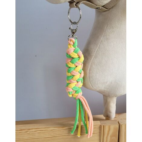 Cuerda de plomo para caballito de juguete - Verde claro/Amarillo/Melocotón (1/2)