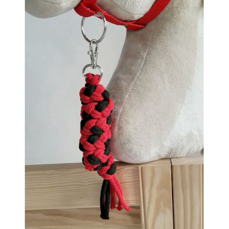 Cuerda de plomo para caballito de juguete - Negra y roja (1/3)