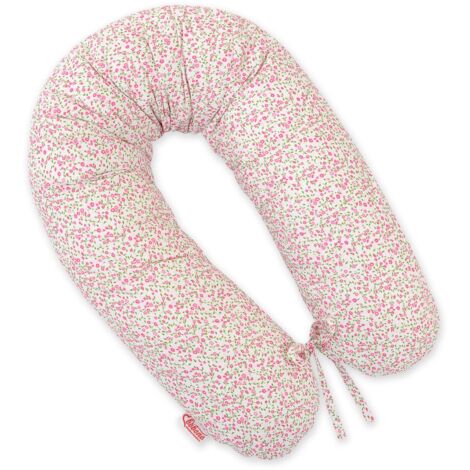 Almohada de embarazo más larga para que las embarazadas duerman + funda extraíble - Pink Meadow