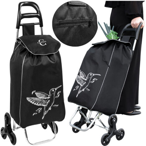 Carrito de compra bolsa de compra con ruedas plegable fuerte sólido impermeable (1/5)