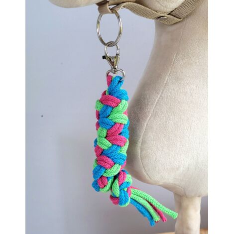 Cuerda de plomo para caballito de juguete - verde claro/turquesa/rosa oscuro (1/2)