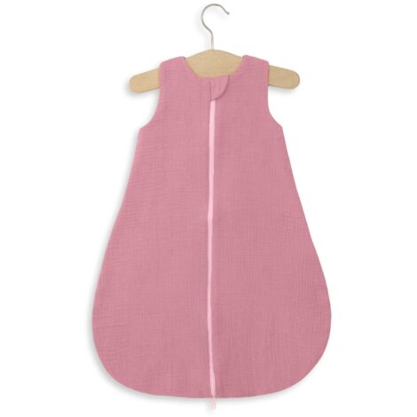 Saco de dormir de muselina redondeado para niños talla S 0-6 meses verano TOG 1.0 - rosa retro (1/5)