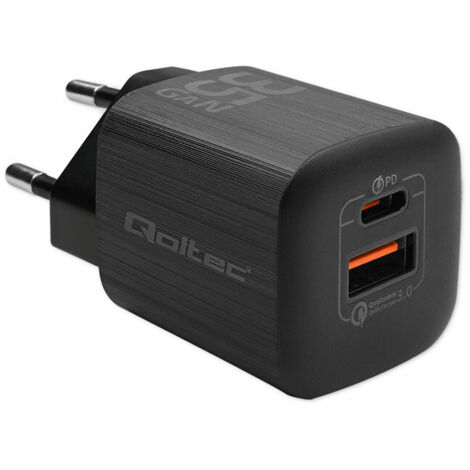 Qoltec 50764 35W GAN ULTRA negro (1/5)