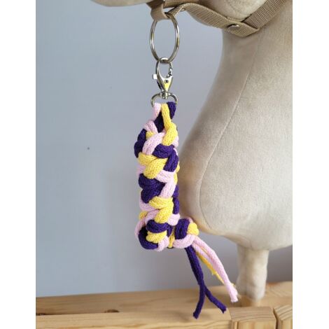 Cuerda de plomo para caballito de juguete - Rosa claro/Morado oscuro/Amarillo (1/2)