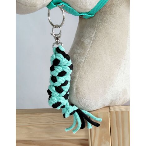 Cuerda de plomo para caballito de juguete - Negra y menta (1/3)