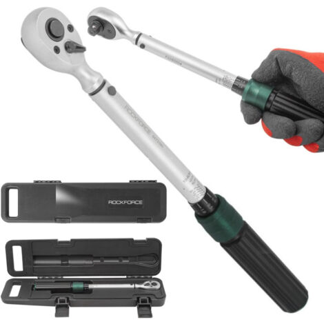 Llave dinamométrica de bloqueo de 3/8" 10-60 Nm (1/5)