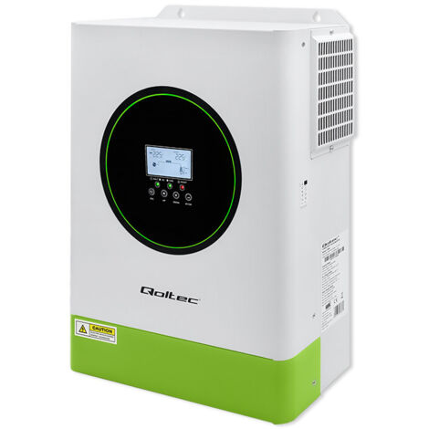Inversor solar híbrido Qoltec para autoconsumo de 6200 W 120 A 48 V MPPT BMS Sinusoidal Opción Wi-Fi Factor de potencia 1.0