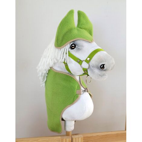 Conjunto Hobby Horse A3: Manta + Gorro para moscas - Verde claro (1/5)