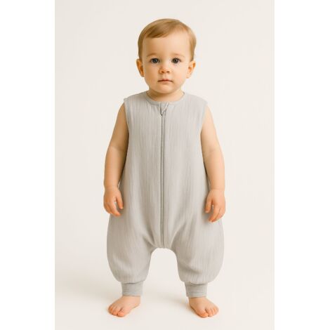 Saco de dormir de muselina para niños con piernas XL 2-4 años verano TOG 1.0 - gris (1/5)